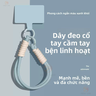 Dây đeo điện thoại di động Ngắn / Dài Kết cấu dễ thương Chống rơi Chống mất Dây đeo cổ tay đa chức năng Sling Treo Vỏ điện thoại Quà tặng du lịch