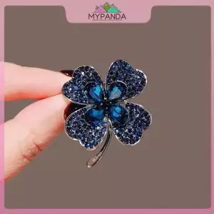 MYPANDA Pha Lê Thời Trang Kim Cương Giả Bốn Lá Cỏ Ba Lá Trâm Cài Cho Nữ Quần Áo Áo Trang Sức Dự Tiệc Phụ Kiện Quà Tặng.