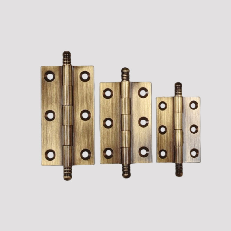 Hàng sẵn có Bản lề bằng đồng thau 3cm 7cm 10cm Hộp bản lề phẳng Cửa tủ Crown Head Tất cả bản lề bằng đồng M9XU