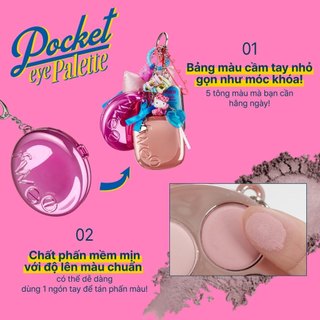 Bảng Phấn Mắt FWEE Pocket Eye Palette Tông Màu Dễ Dùng, Bám Màu Tốt, Nhỏ Gọn 6.6g