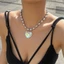 Vòng cổ mặt dây chuyền hình trái tim tình yêu JVSUB, Chuỗi hạt phong cách cô gái cay Vòng cổ trái tim đỏ, Punk Hip Hop Trang sức Quà tặng Thời trang Chokers Nữ