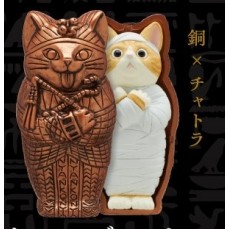 [BTF] Hàng có sẵn Nhật Bản Qitan Gashapon Mèo Ai Cập Xác ướp Đồ trang trí Sanhua Pharaoh Bán thứ hai QJ42