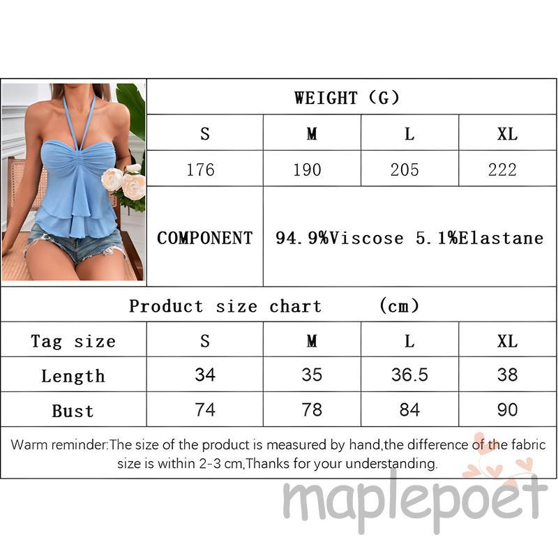 MAPLEPOET - Áo Vest không tay màu trơn, phù hợp mùa hè và tiệc tùng