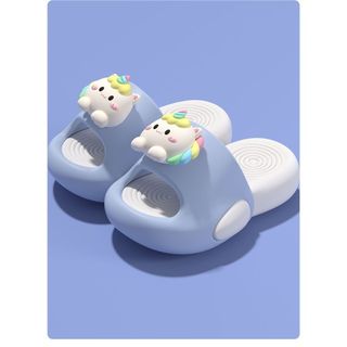 Dép EVA hình kỳ lân cho bé gái – Phong cách công chúa, đế mềm chống trượt, mang đi ngoài