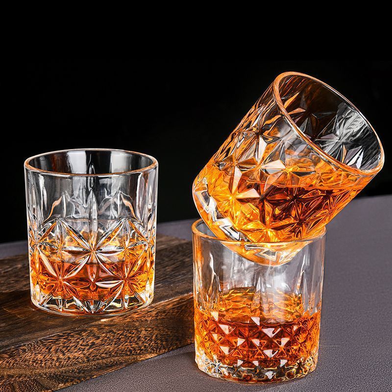 🔥Whisky Thanh Thủy Tinh Sáng Tạo Thủy Tinh Hộ Gia Đình Cocktail Thủy Tinh Rượu  Thủy Tinh O1QS