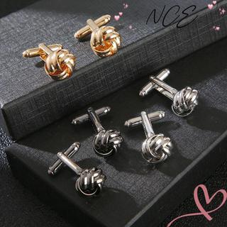 Khuy măng séc hợp kim NCE màu đen và vàng bạc - Phong cách thời trang cho nam giới