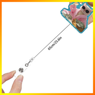 Kim Loại Chắc Chắn Cá Sấu Kẹp Id Giá Đỡ Bền Acrylic Huy Hiệu Trang Trí Nhỏ Gọn Dễ Thương Có Thể Thu Vào Cuộn Để Làm Việc Id Đựng Thẻ Văn Phòng Nhân Viên Huy Hiệu