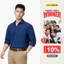 Áo sơ mi nam YODY dài tay túi kiểu vải Cotton twill dáng suông thoáng mát, mềm mại MCSH25S042