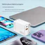 Bộ sạc nhanh 80W GaN với cáp có thể thu vào Loại C Bộ sạc đính kèm từ tính Cắm di động và chạy GaN Cắm Sạc điện thoại cho máy tính bảng điện thoại