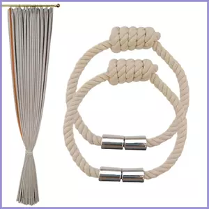 Rèm Dây Buộc 2 Miếng Dây Dệt Từ Tính Trang Trí Cửa Sổ Dây Buộc Drapery Cho Phòng Ngủ Gia Đình Nhà Bếp mueadsyvn
