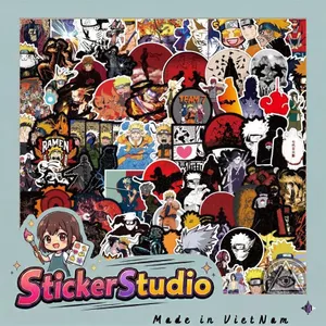 Set 100 Sticker Naruto, Anime Manga Truyện Tranh Chống Nước Dán Laptop Vali Mũ Bảo Hiểm Sổ Tay
