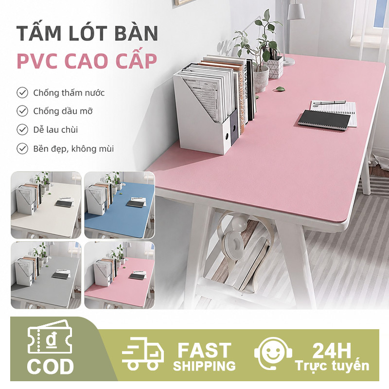 Tấm trải bàn chống thấm bằng da PVC, miếng lót bàn học pad chuột đệm laptop đa năng