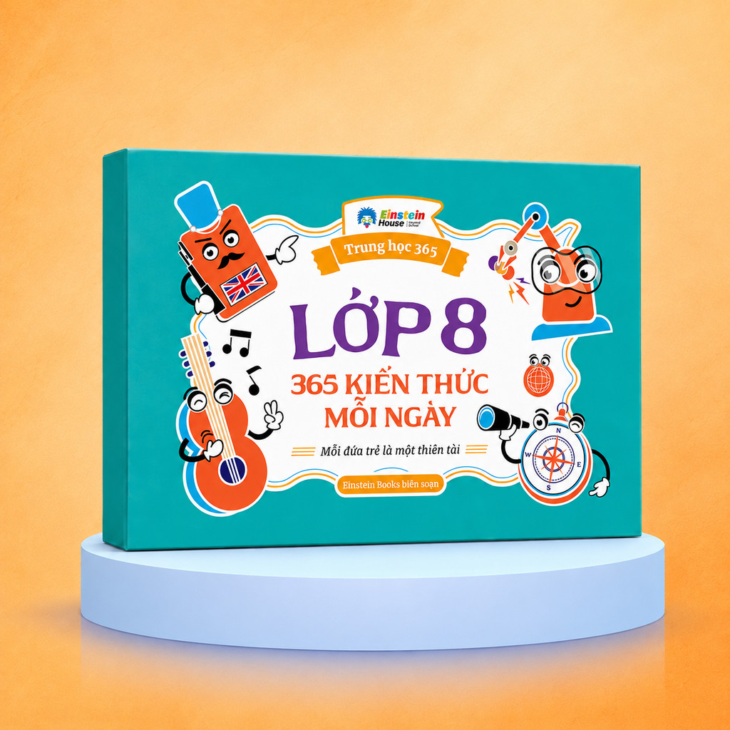 Flashcard - Trung Học 365 – Lớp 8: 365 Kiến Thức Mỗi Ngày, Cẩm Nang Tư Duy & Khám Phá (ETS)