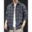 Áo sơ mi nam Mỹ kiểm tra hoa văn VN, Size lớn M-8XL, Áo sơ mi chở hàng dài tay