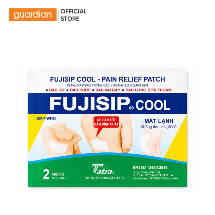 Miếng Dán Giảm Đau Fujisip Cool (14 X 10cm) Gói 2 Miếng | Guardian Việt Nam