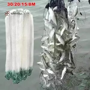 < WHPHous-t > Lưới câu cá 8 / 15 / 20 / 30M Nylon Mạng lưới cá đơn sợi Lưới câu cá Bẫy phao Lưới đơn Câu chuyện Phụ kiện công cụ Đẹp