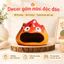 Lò Sưởi Gốm Mini Hình Hoạt Hình – Đốt Tinh Dầu Thơm Phòng, Trang Trí Bàn Học Xinh Xắn, Quà Tặng Dễ Thương