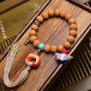Tự Nhiên Cũ Hạt Giống Không Xay Hericium Đầu Vòng Tay Phongyu Địa Phương Tyrant Nam Đơn Vòng Tròn Chảy Ngược Xương Mã Não óc chó Wenwan Budd