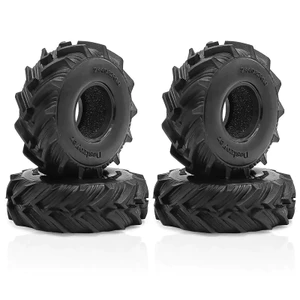 4 62 * 21mm Siêu Mềm Dính 1.0 Bánh Xe Lốp Bùn Cho TRX4M 1 / 18 1 / 24 RC Bánh Xích Trục SCX24 FMS FCX24 RC Xe Nâng Cấp Một Phần