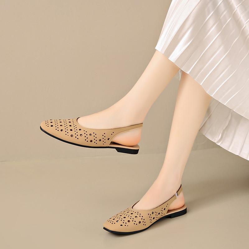 Atikota Giày sandal quai hậu khoét lỗ dành cho nữ, có thể điều chỉnh, thoáng khí, nhẹ, thoải mái, kiểu dáng thường ngày, phù hợp cho mùa hè và hoạt động ngoài trời.