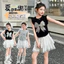 Bé Gái Đính Kim Sa Lấp Lánh Nơ Mùa Hè 2026 Phong Cách Mới Trẻ Em Thời Trang Ren Top