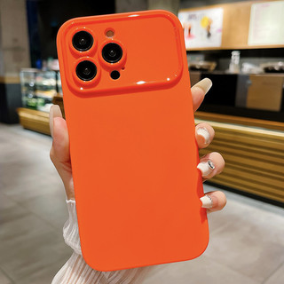 Thiết kế mới lạ Ốp điện thoại cửa sổ lớn nhìn rõ logo không cấn màng cho iPhone 17 16