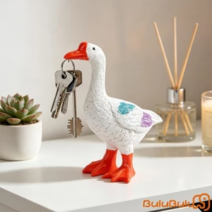 Tượng Ngỗng Từ Tính Dễ Thương Nhựa Điêu Khắc Nhập Chìa Khóa Trang Trí Máy Tính Để Bàn Trang Trí