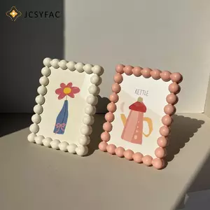 JCSYFAC Dễ Thương Đính Hạt Cạnh Khung Hình Cho Máy Tính Để Bàn Màn Hình Giá Đỡ Bộ Nhớ Trang Trí Cho Văn Phòng Và Trang Trí Phòng Khách Mới