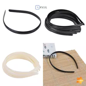 10 Cái / bộ Dây Buộc Tóc Nhựa Không Răng Trẻ Em Phụ Kiện Tóc Thủ Công DIY 2 Màu Mới