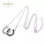 PNPIA- Kim Cương Giả Đôi Móng Ngựa Hình Chữ U Xương Đòn Dây Xích Nelace Pha Lê Ngựa Giày Mặt Dây Chuyền Nelace Cho Nữ Quà Tặng Trang Sức