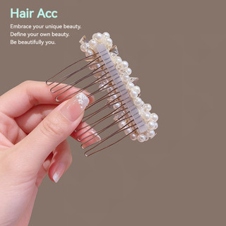 Công Nghiệp Nặng Ngọc Trai Tinh Tế Chèn Lược Tóc Gãy Tóc Cố Định Dụng Cụ Tiện Dụng Trán Nổ Tóc Upside Xuống Lược Tóc Kẹp Tóc