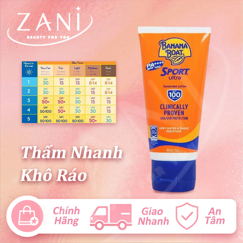 Banana Boat Kem Chống Nắng – Chống Nắng Hiệu Quả, Phù Hợp Hoạt Động Ngoài Trời