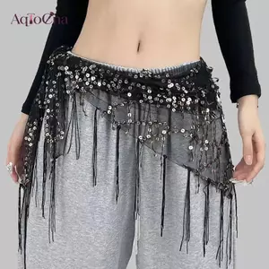 AqToCna Đa Năng Bụng Khiêu Vũ Eo Dây Xích sel Tam Giác Khăn Thắt Lưng Jazz Phụ Kiện Khiêu Vũ Ấn Độ Ngày Lễ Fart Rèm AqToCna