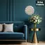 HELLOYOUNG Vintage Shell Gỗ Nghệ Thuật Treo Tường, Xoắn Ốc Mẹ Ngọc Trai Trang Trí, Handmade Tròn Nhà Quà Tặng