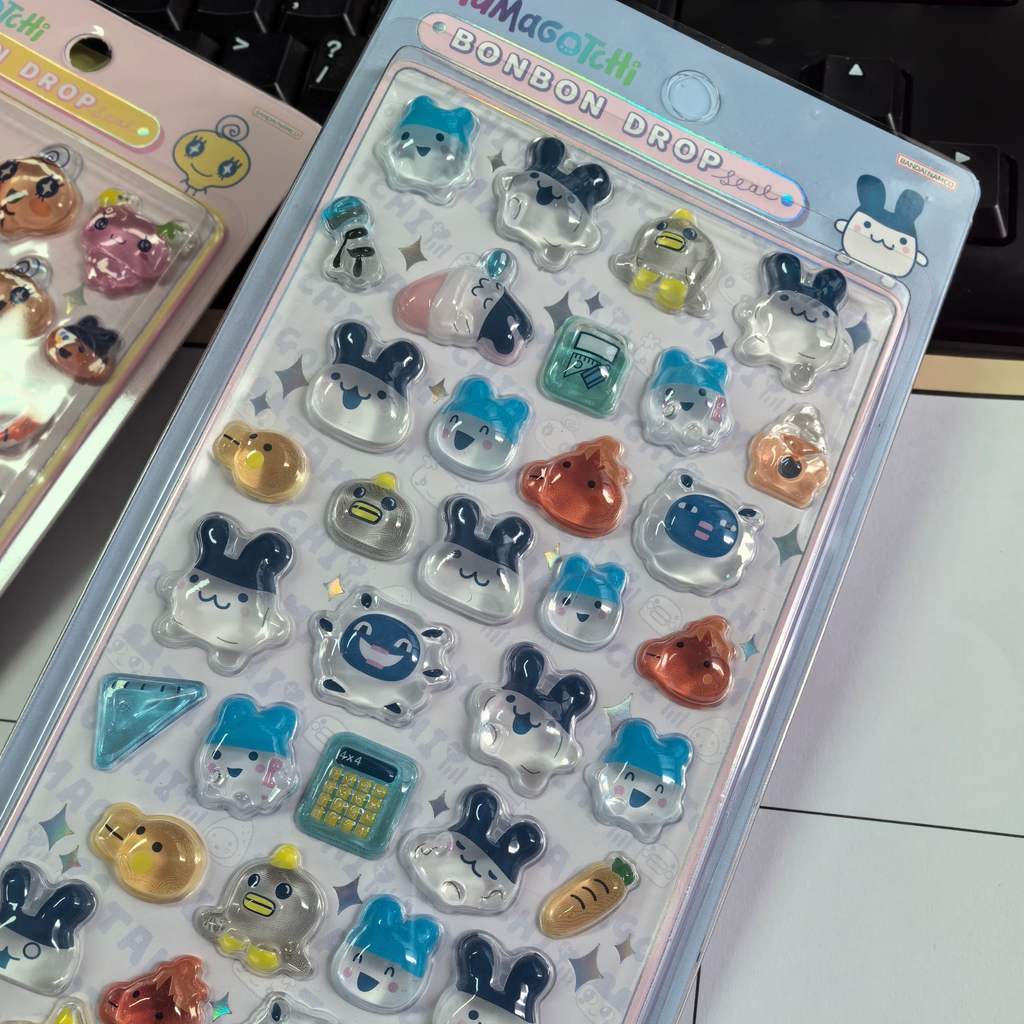 Sticker 3D Pha Lê Hình Sumikko Gurashi & Tamagotchi – Decal Dán Sổ Tay, Trang Trí DIY, Keo Cực Đẹp, Dễ Dán Cho Học Sinh