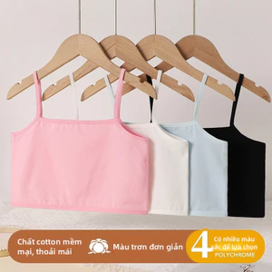 Áo thun Cotton nguyên chất lớp A cho bé gái, mềm mại thoáng khí, có chức năng chống chói.