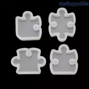 Unstop * 4 Cái Xếp Hình Đá Quý Pha Lê Khuôn Silicon DIY Trang Sức Mặt Dây Chuyền Dụng Cụ Làm