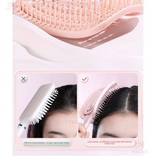 Lược Đệm Không Khí Lông Tơ Cao Đầu Lâu Massage Cong Xương Lược Nam Nữ Lược Tóc Khô Ướt Đa Năng