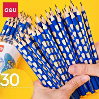 [Hộp 12 chiếc] Bút chì định vị Deli 2B- C016mềm ít gẫy cho học sinh tặng kèm gọt bút
