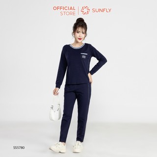 Bộ thể thao nữ cotton áo dài quần dài SS5780