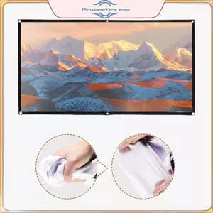 Màn hình máy chiếu di động POWER 16: 9 Rèm máy chiếu đơn giản 60 / 72 / 84 / 100 / 120 Inch Màn hình hiển thị HD cho rạp chiếu phim tại nhà.