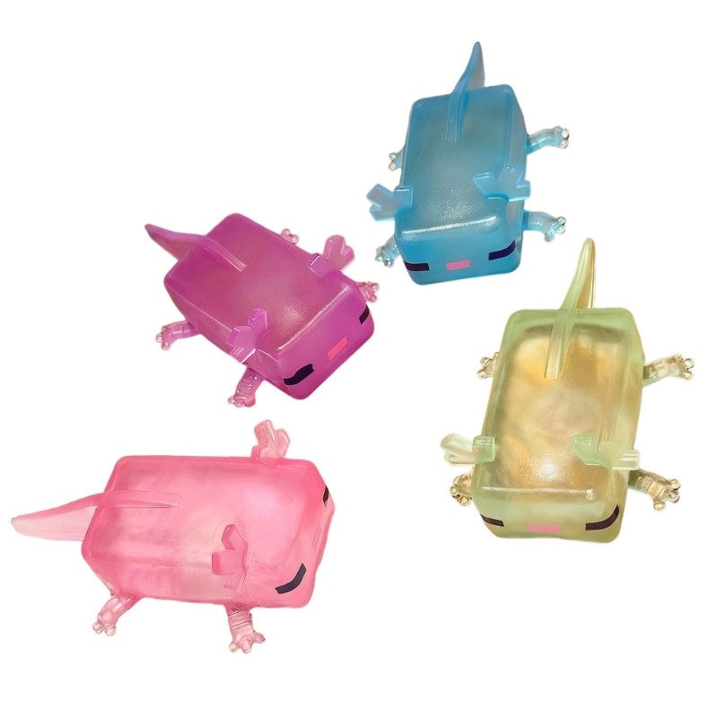 PPY Độ đàn hồi Axolotl Đồ chơi phục hồi chậm Thiết bị quản lý căng thẳng bằng nhựa an toàn Tiệc sinh nhật độc đáo