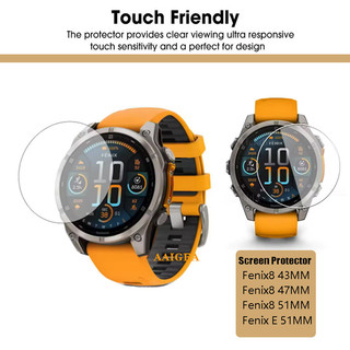 Kính cường lực chống trầy xước HD cho Garmin Fenix 8 43mm / 47mm / 51mm Fenix8 FenixE Phụ kiện phim bảo vệ màn hình