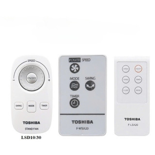 Điều khiển| Remote quạt đứng, quạt treo tường Toshiba F-LSA, F-LSD và F-WSA | Chính Hãng