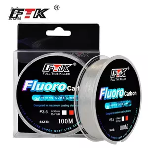 Dây câu phủ Fluorocarbon 100M 4.136LB-34.32LB - Chất liệu Carbon, phù hợp bắt cá chép