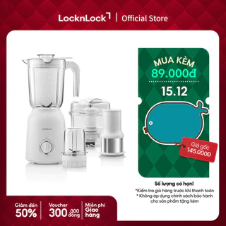 Máy xay sinh tố đa năng Lock&lock Multi Blender 1.5L - Màu trắng EJM416WHT