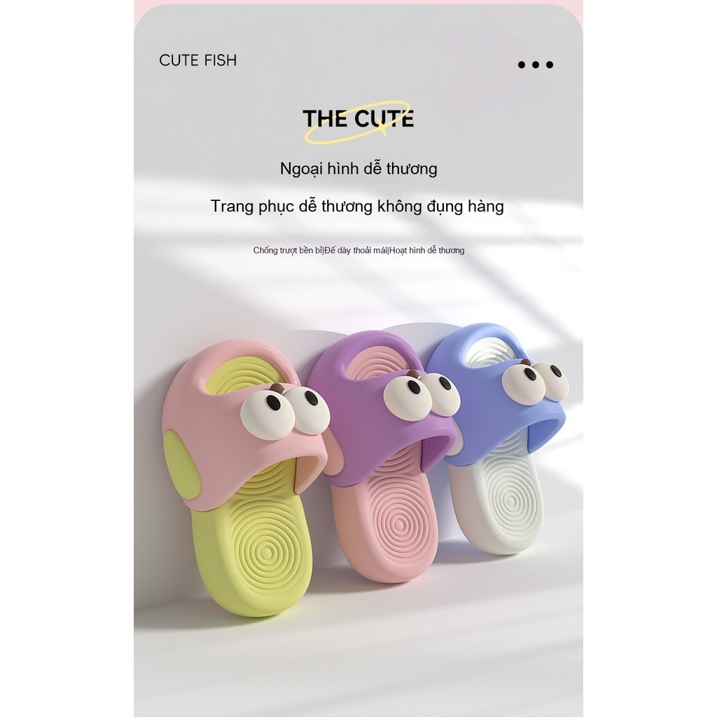 Dép chống trượt đế mềm cho trẻ em-Thiết kế hoạt hình dễ thương, bé trai bé gái Home Out Two Wear