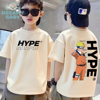 COD✅ (Hồ Chí Minh)DREAMY BABY Áo phông ngắn tay cho trẻ em, in hình ảnh Naruto, phong cách thời trang Mỹ