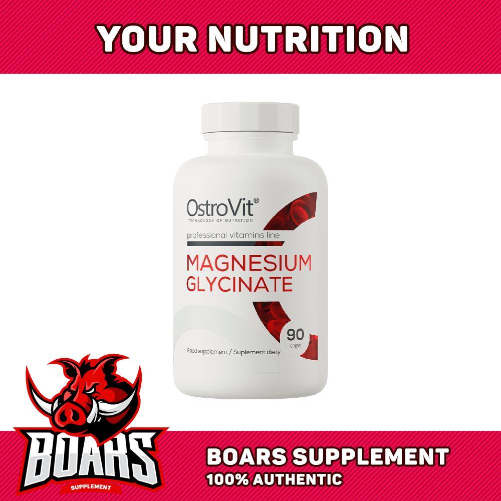 Viên uống OstroVit Magnesium Glycinate 90 viên - Giúp Ngủ Ngon, Giảm Căng Thẳng