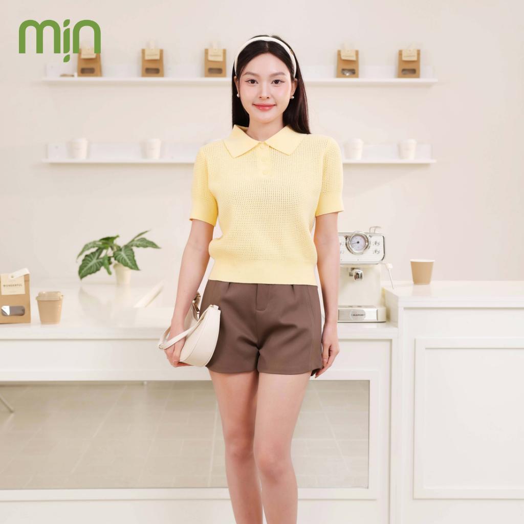 Áo len polo nữ dệt lưới cao cấp PL06 MỊN cổ bẻ thanh lịch, form ôm nhẹ dễ phối đồ